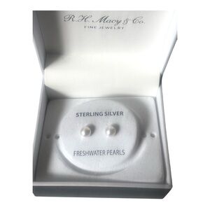 R.H. Macy & Co. Pearl Sterling Silver Stud Earrings